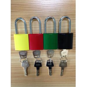 Steel Shackle Aluminum Lock Body Safety Lockout Padlocks With Key Alike, Different Master Key