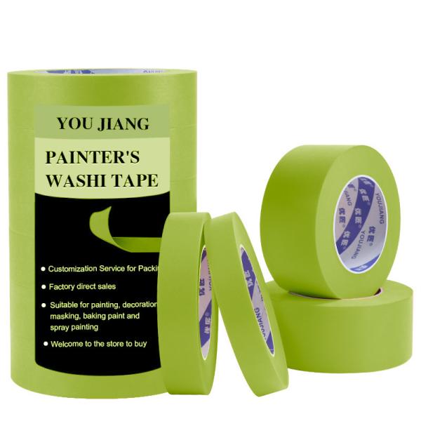 48mm X 50m Washi Masking Tape Multi Surface Masking Removal For Security Wall Painting