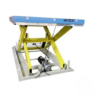4 Ton Heavy Duty Electric Scissor Table Lift Hydraulic Max Height 1400mm