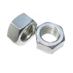 Large Diameter Steel Hex Nuts , Iron Oxide Hex Screw Nut Chinese Standard White