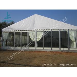 China Transparent Glass Wall Outdoor Luxury Wedding Tents With Full Beautiful Decorations supplier