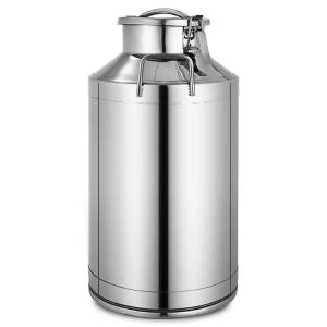 lid type Stainless Steel Milk Container , OEM  Ss Milk Can 50L