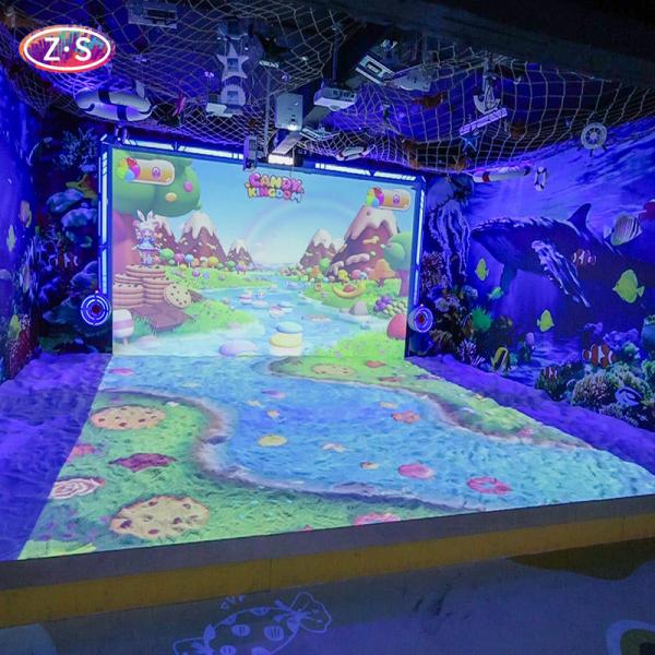 リアルタイムのインタラクション 浸透型AR 楽しいビーチプロジェクションゲーム