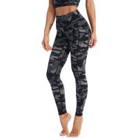 Camouflage High Waisted Workout Leggings Digital Printing Quick Dry