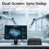 China Intel I7 8705G Processor With 4 USB2.0 4USB3.0 6 and 4 HDMI Industrial Mini PC wholesale