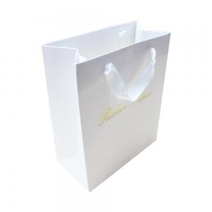 Clothing Custom Printed Gift Bags , Fsc Kraft Paper Gift Bags With Handles