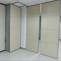 China Fashion Sliding Office Partition Walls With Aluminum Frame Hanging System Interior Position on sale