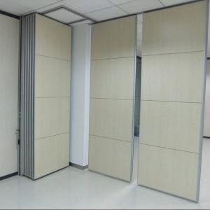 China Soundproof Sliding Folding Room Partitions MDF + Aluminum Material supplier