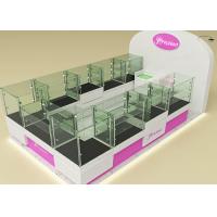 China Fully Lockable Wood Glass Jewelry Showcase Kiosk , Retail Commercial Display Cases on sale