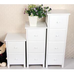 China White Wooden Drawer Bedroom Corner Cabinet Living Room Furniture supplier