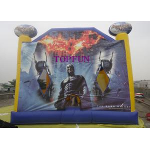 China Digital Printing Batman Inflatable Jumping Castle With Roof PVC Tarpaulin supplier