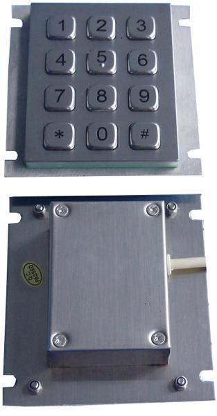 Mini pavé numérique mouting industriel en métal en acier de panneau arrière avec USB ou l'interface RS232
