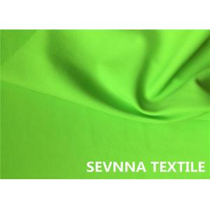 Dyed Knit Circular Polyester Satin Fabric , Bright Green Polyester Crepe Fabric