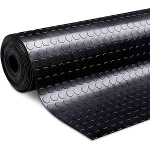 China E-Purchasing 3mm Thick Rubber Floor Rubber Mat 16.4 X 3.3 Fts Rubber Stall Mats Heavy Duty Coin-Grip Pattern supplier