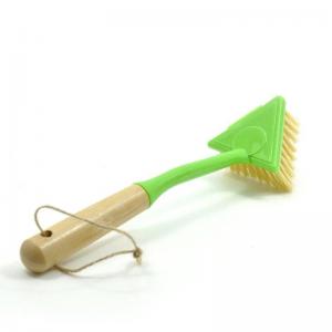 Long Handle Pan Wood PP Pot Cleaning Brush For Kitchen Remove Cleaning