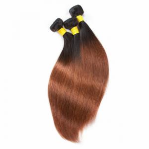 China Peruvian Ombre Hair Weave Extension , 7A Ombre Straight Hair Weave supplier