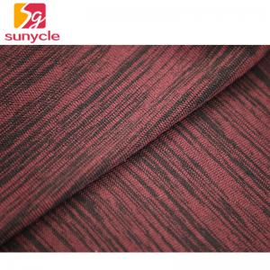 China Red And Black 100 Cotton Single Jersey Fabric 180gsm For Short Sleeve Clothes supplier