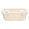 China Stackable Airtight Glass Food Container 1050ml with Vented Lid wholesale