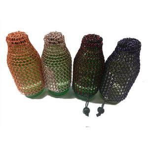 Customized Aluminum Alloy Chainmail Ring Metal Ring Mesh Wine Bottle Bag