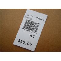 China White Clothing Brand Tags / Paper Garment Hang Tags For Clothing on sale