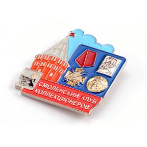 China Eco - Friendly Metal Pin Badges Collectible Company Logo Pin Badges supplier