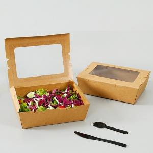 China Others Custom Disposable Takeaway Kraft Paper Lunch Box for Fast Food Microwavable supplier