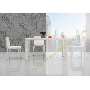 high gloss white dining table and chairs for dining room furniture