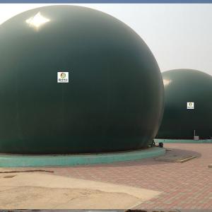 China Flexible Dual Membrane Gas Storage Tank For Biogas Gas Holder supplier