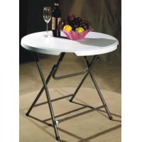 standing round folding table/round foldable HDPE table furniture