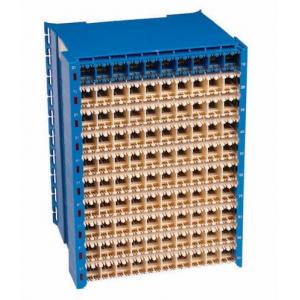 China Silver Printed MDF Main Distribution Frame 100 Pairs Protection Connection Terminal Block supplier