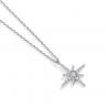 3x2cm Sterling Silver Necklace Chains AAAAA CZ White Gold Plated Necklace