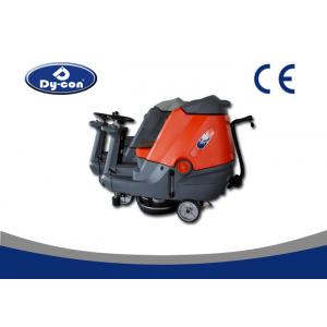 Custom Size Ride On Floor Scrubbers Dryer Machine , Ride On Sweeper Scrubber