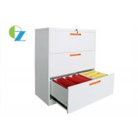 0.8mm Three Drawers Lateral Office Storage Filing Cabinets Custom Logo Design