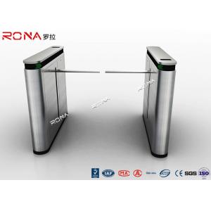 China Shopping Mall Drop Arm Turnstile Gate 304 Stainless Steel 2 RFID Readers Windows supplier