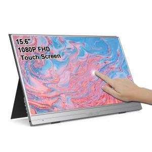 China Monitor táctil portátil de 15,6 pulgadas FHD IPS para PC portátil PS Tablet con estuche supplier