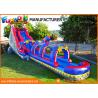 Silk Printing Commercial Banzai Inflatable Water Slides For Outdoor Entertainmen