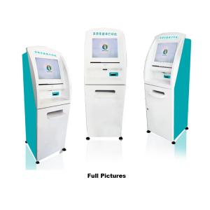 China Free Standing Touch Screen Hospital Printing self service Kiosk with Barcode Scanner supplier