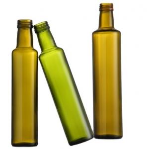 China Custom Size Cylindrical Olive Oil Glass Bottle 50ml 100ml 250ml For Hair Oil supplier