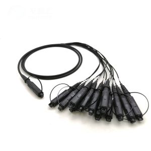 China Outdoor Waterproof Fiber Optic Patch Cord with MPO MTP Connector and IP67 Protection for Harsh Environments wholesale