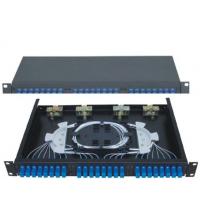 China SC24 Rack-Mounted Fiber Optic Patch Panel apply in working as distribution box on sale