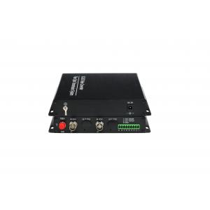 China 80KM distance SDI Video fiber Converter , digital signal fiber optical transmitter receiver with 1 Reverese RS485 Data wholesale