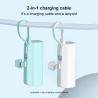 4500mAh Universal Tail Plug Power Bank With Charging Lithium Polymer Battery