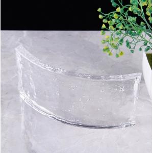 8x8x3 Crystal Glass Block Curved Frosting Bubble Glass Roof Tiles Curved Bubble