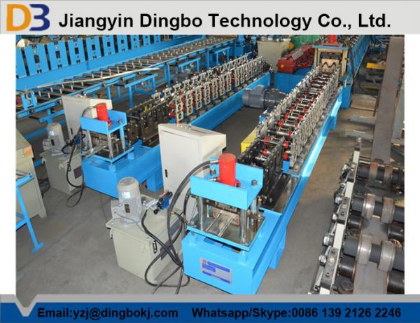 Automatic Roller Shutter Door Roll Forming Machine With PLC Control 10-15M / Min