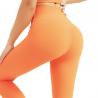 China Oem Factory Manufacturer Custom Logo Adults High Waist GYM Fitness Leggings Orange Ribbed Workout Sets wholesale