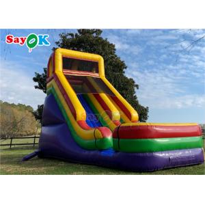 Childrens Inflatable Slide Dinosaur Theme PVC Fun Inflatable Dry Slide Single Anti Ruptured