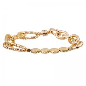 China Statement 14K Gold Chain Bracelet Chunky Gold Bracelet Gold Link Bracelet supplier