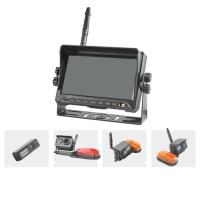 China Wireless Rearview DVR Reverse Camera Black Color 4 Cameras System on sale