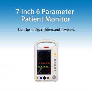 China ISO13485 Portable Patient Monitor 7 Inch Colorful Disaplay Built In Rechargeable Battery supplier