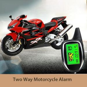 China Two Way Remote Engine Start Motorcycle Security Alarm System W/ 2 LCD Remote Anti-theft supplier
